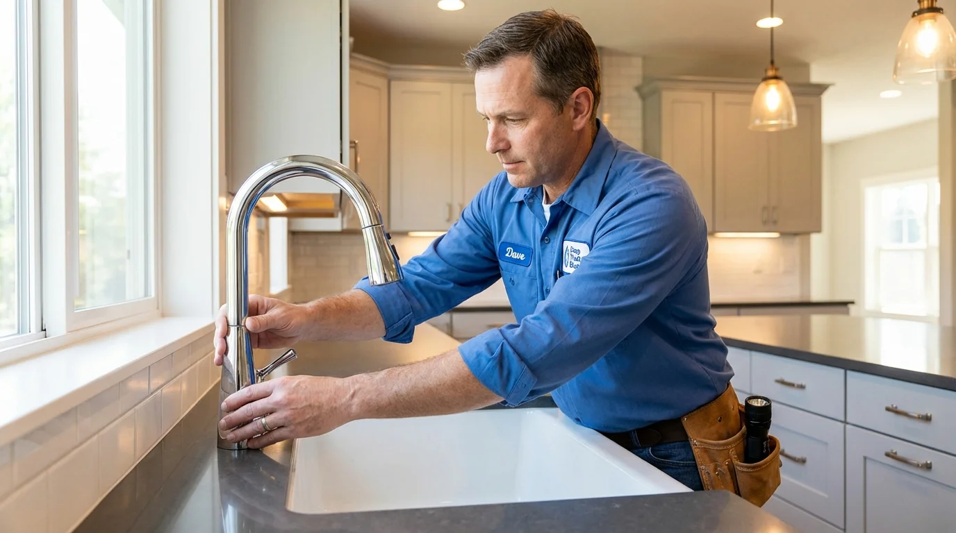 Kitchen faucet installation by Johns Plumbing LLC in Blackfoot