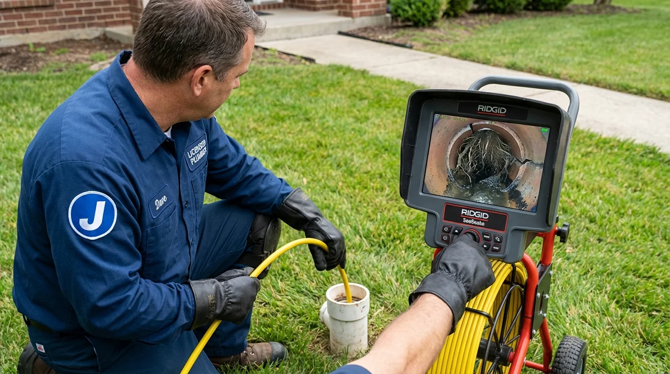 Sewer camera inspection being performed by Johns Plumbing LLC in Blackfoot